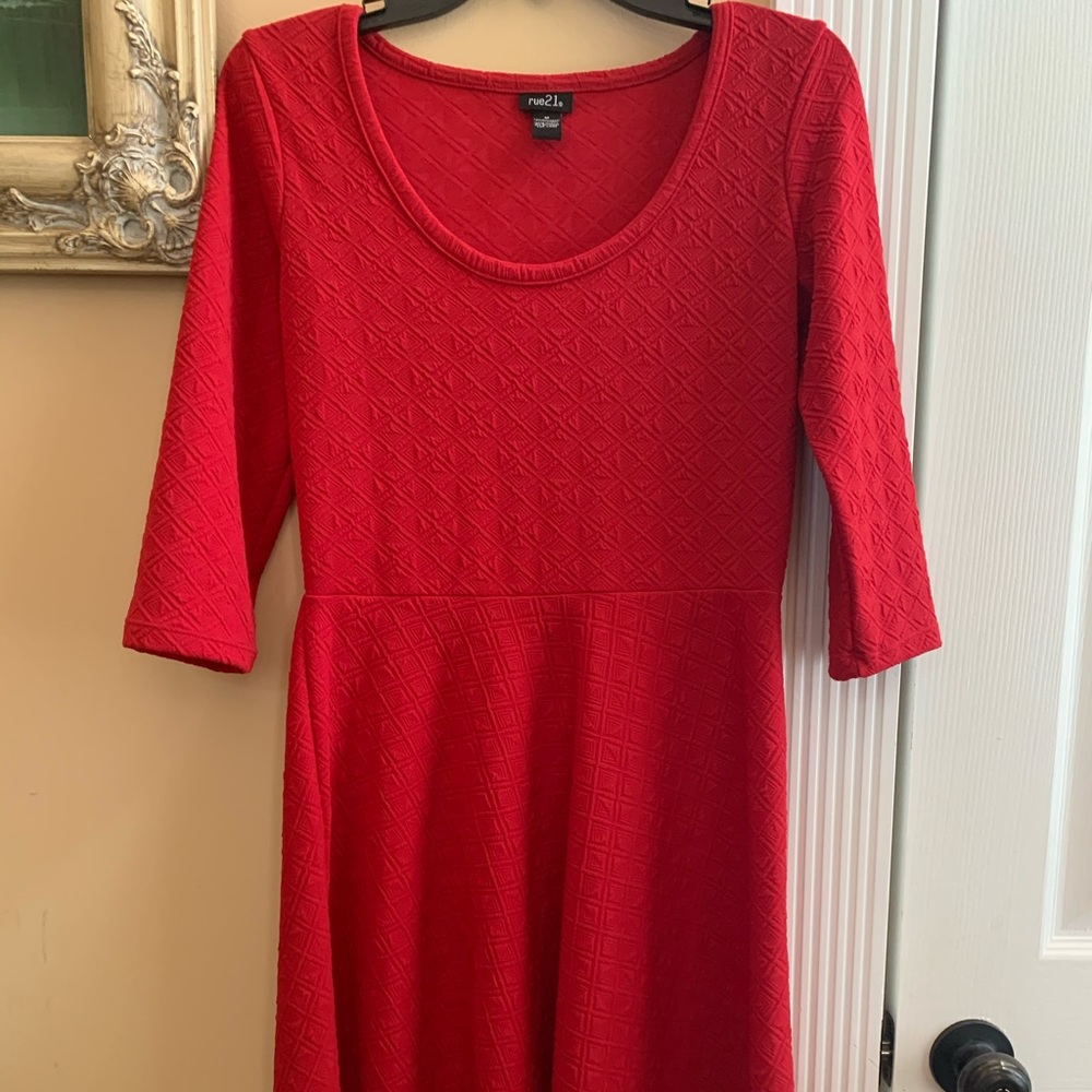 Textured Skater Dress
